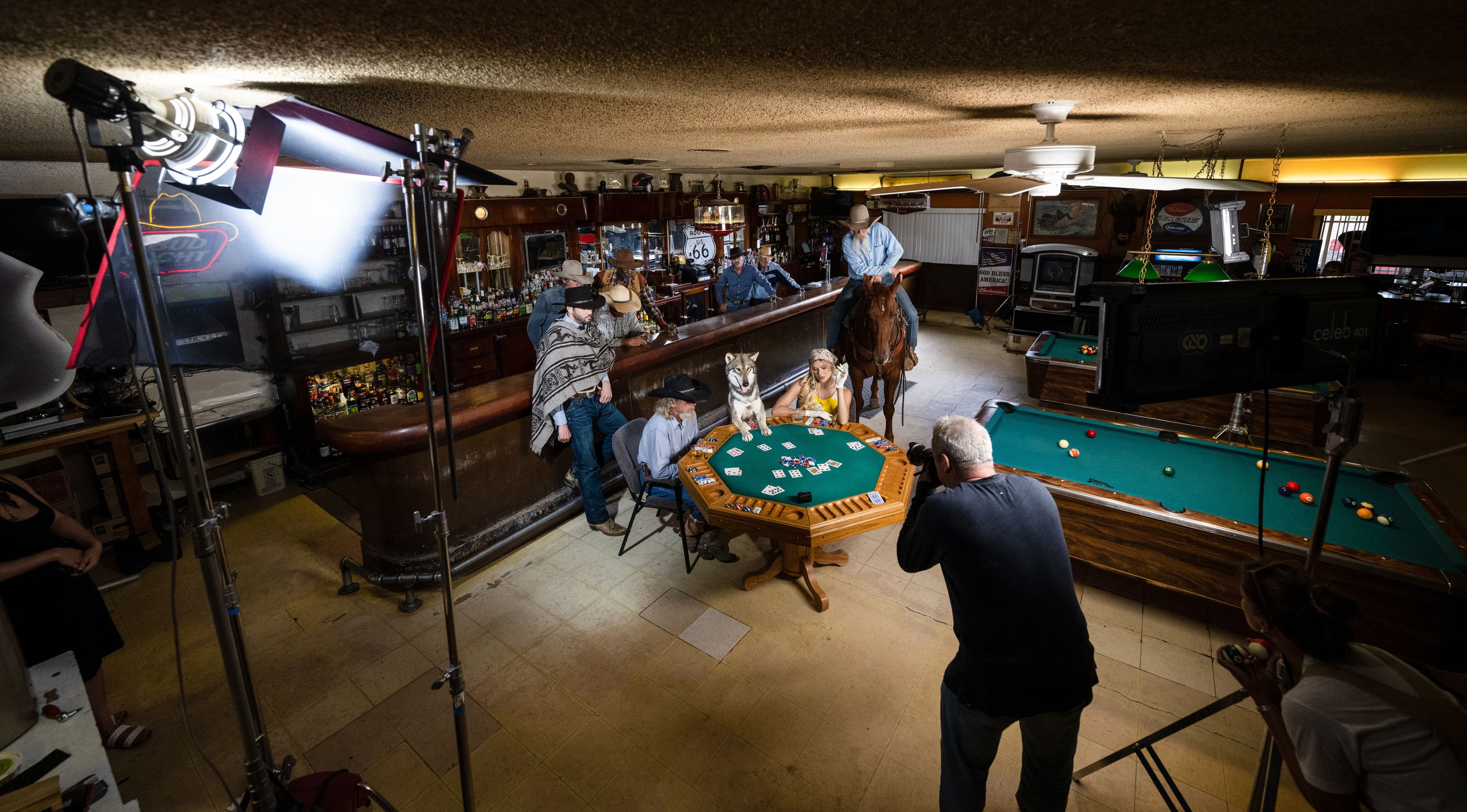 Behind the scenes